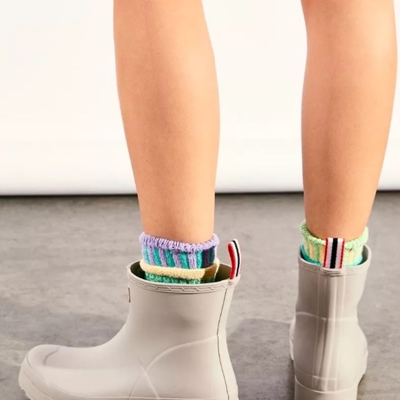 Free People Hunter Play Short Nebula Wellies Boot Matte Zinc Gray - Picture 8 of 8